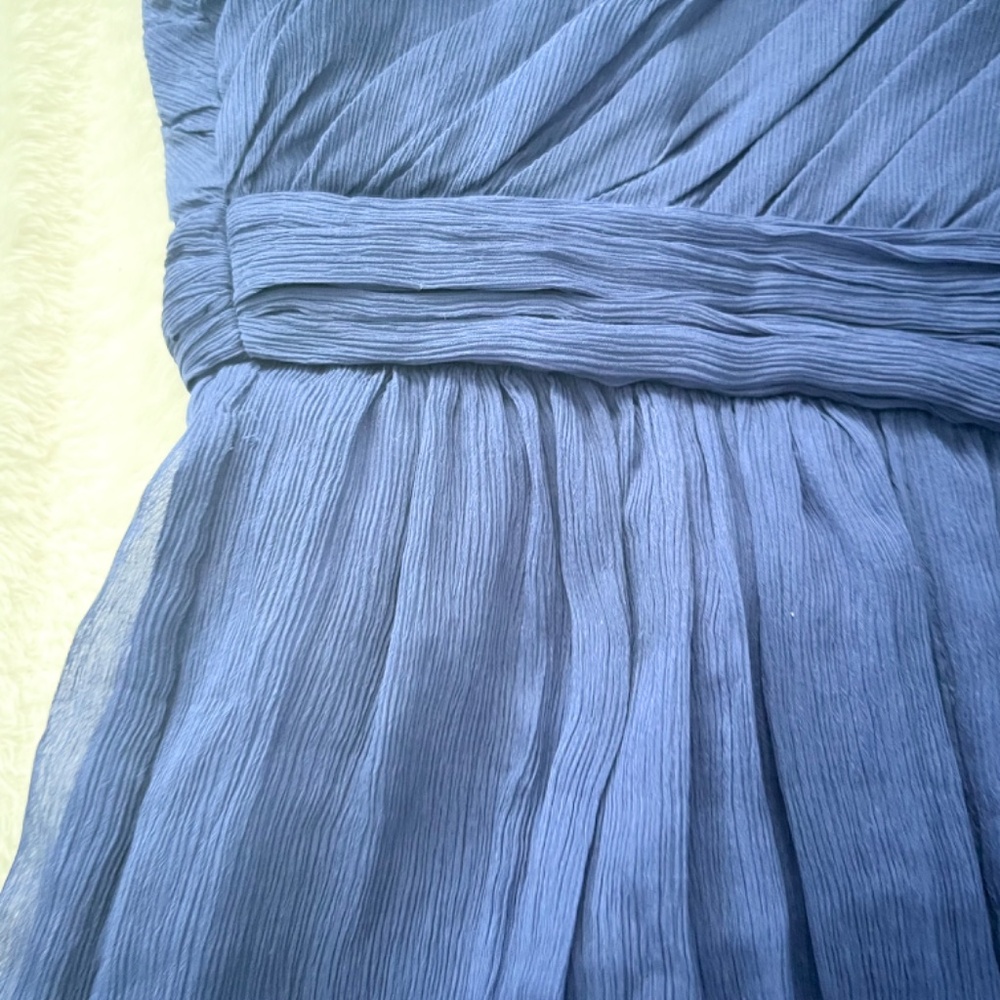 J. Crew Blue Ruffle Dress - Picture 5 of 5